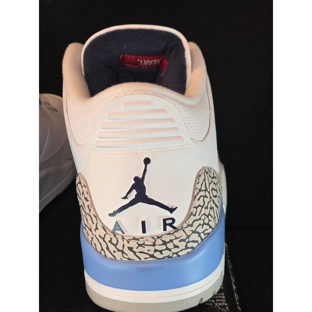 Air Jordan 3 Retro UNC Mens Size 18 Basketball Shoes White/Blue CT8532-104 - Picture 5 of 15